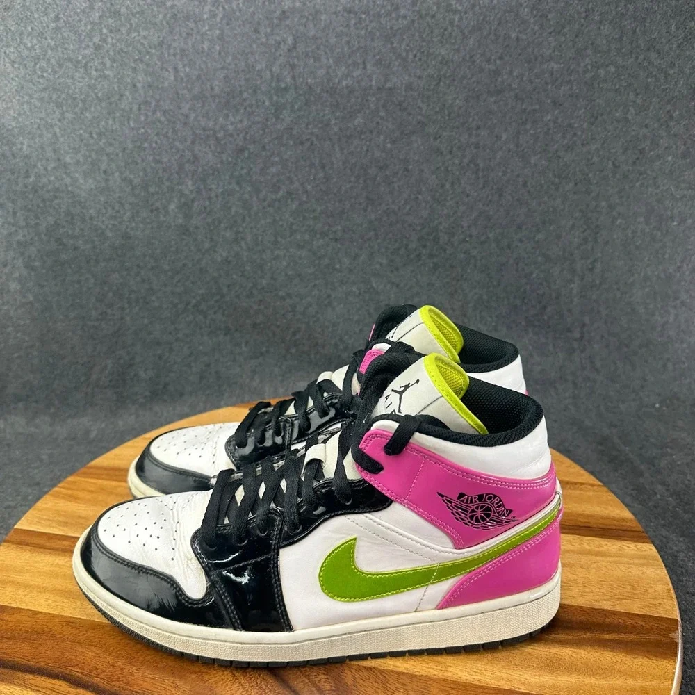 Jordan 1 Mid SE Cyber Active Fuchsia Sneakers Mens Size 10 CZ9834-100